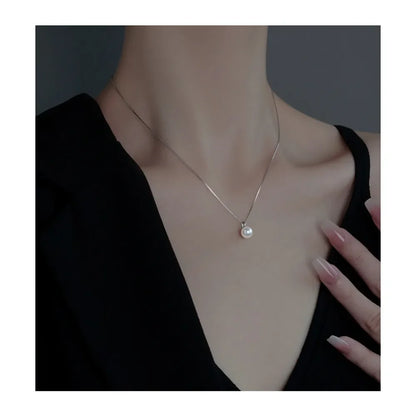 Elegant Halsband med Imitationspärlor, Justerbar Nyckelbenskedja, För Kvinnor, Smycken, Gåvor