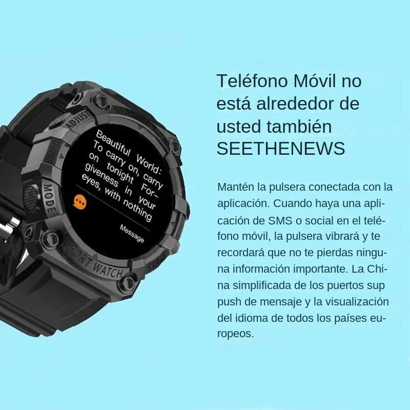 Ny Smartklocka Män Kvinnor Puls Blodtrycksmätare Bluetooth Smartklocka Fitness Tracker Sportklocka För Android iOS