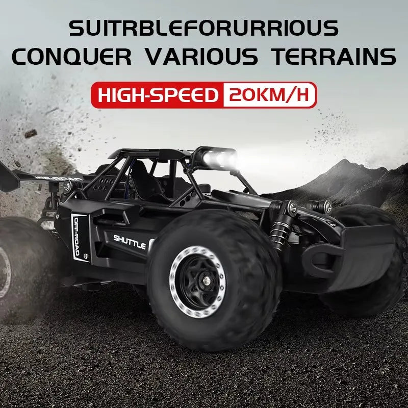 Oike RC-bil 1:16 modell med LED-lampor radio terrängstyrd klätterbil utomhusbilar driftrace leksaker pojkar presenter