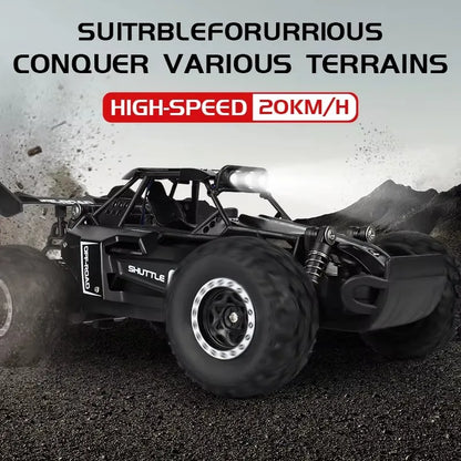 Oike RC-bil 1:16 modell med LED-lampor radio terrängstyrd klätterbil utomhusbilar driftrace leksaker pojkar presenter