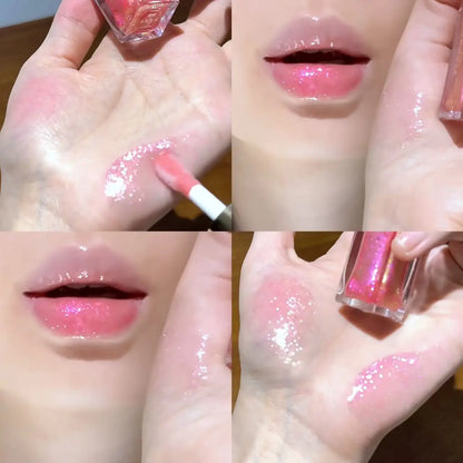 Herorange Star Shine Glitter Lip Gloss Shimmer Fine Glitter Långvarig Återfuktande Icke-klibbig Glansig Läppmakeup