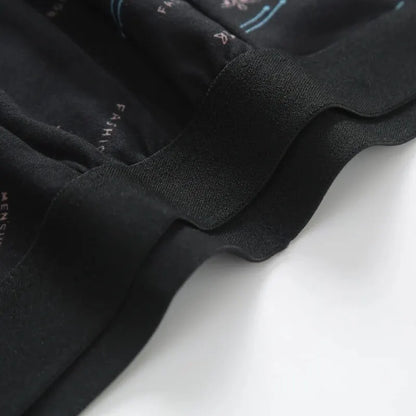 4 stycken stor storlek 125 kg vikt kan bära HERR tryckta underkläder sexiga unga HERRunderkläder medelålders feta HERR shorts.