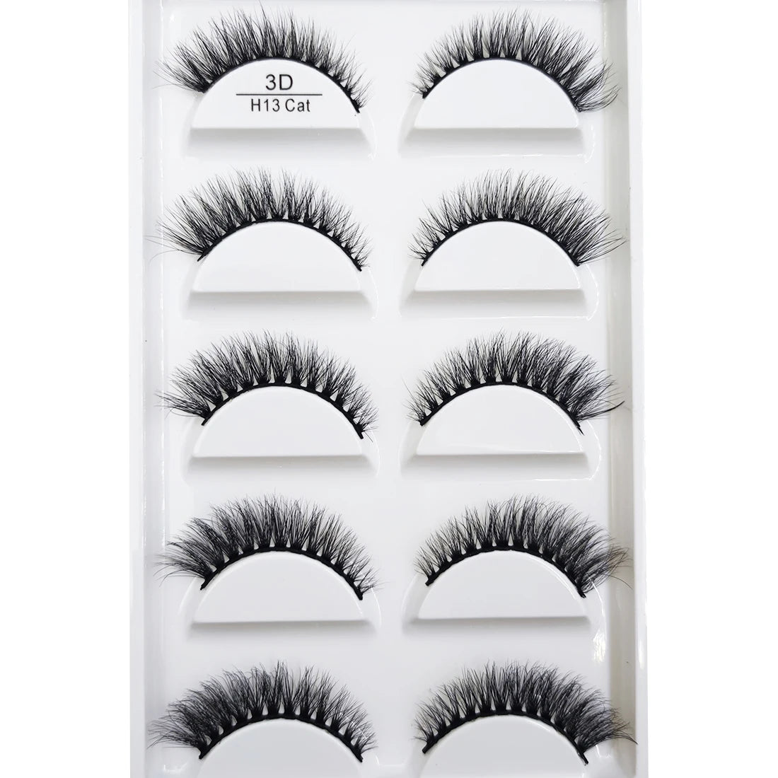 Naturliga 3D Mink Lösögonfransar, Makeup Lösögonfransar, Faux Cils, Makeup Skönhetsverktyg, Partihandel, 5 Par