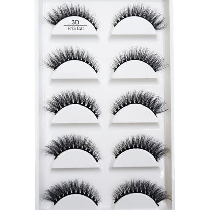 38 stilar 5 par ögonfransar naturliga 3D mink lösögonfransar smink lösögonfransar falska ögonfransar falska cils smink skönhetsverktyg grossist