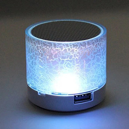 Trådlös Bluetooth-högtalare Mini PC-högtalare Crack LED SD-kort USB Subwoofer Bärbar musikljudkolumn för stationär dator
