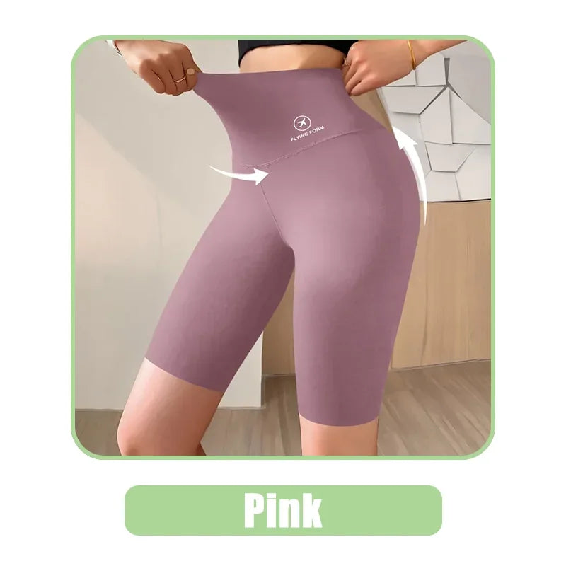 M-XL Damshorts Sport Shorts För Damer Nya Cykling Jogging Fitness Hög Midja Push Up Gymshorts Leggings Yogakläder