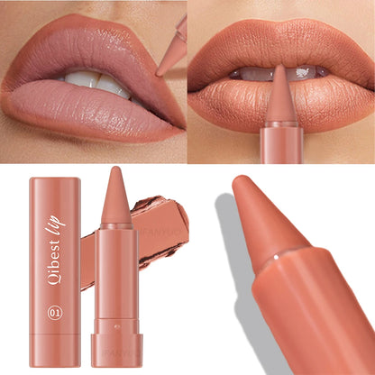 Twist Up Lip Liner Läppstiftpenna Multifunktionell Puder Rouge Sammetsmatt Vattentät Läppkontur Non-stick Kopp Lip Rouge Makeup