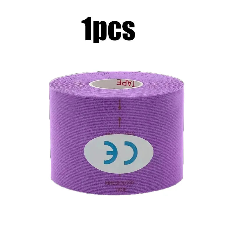 1/6 st tejper Kinesio Elastiskt Bandage Knäskydd Tejper Kinesiologi Stödkuddar Sport Självhäftande Venda Kinesiotejp Bandage