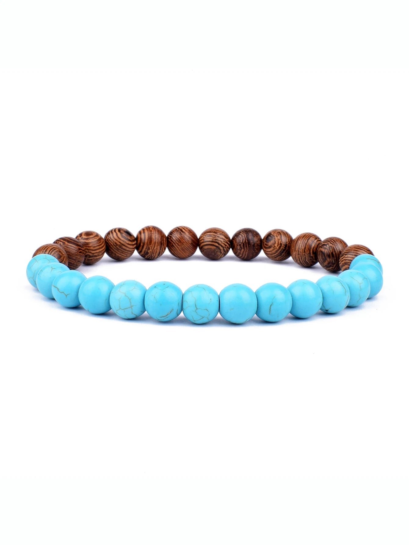 8mm lavaarmband för män vulkaniska stenar träpärlor armband tibetansk buddha handledskedja kvinnor män smycken gåva nya armband