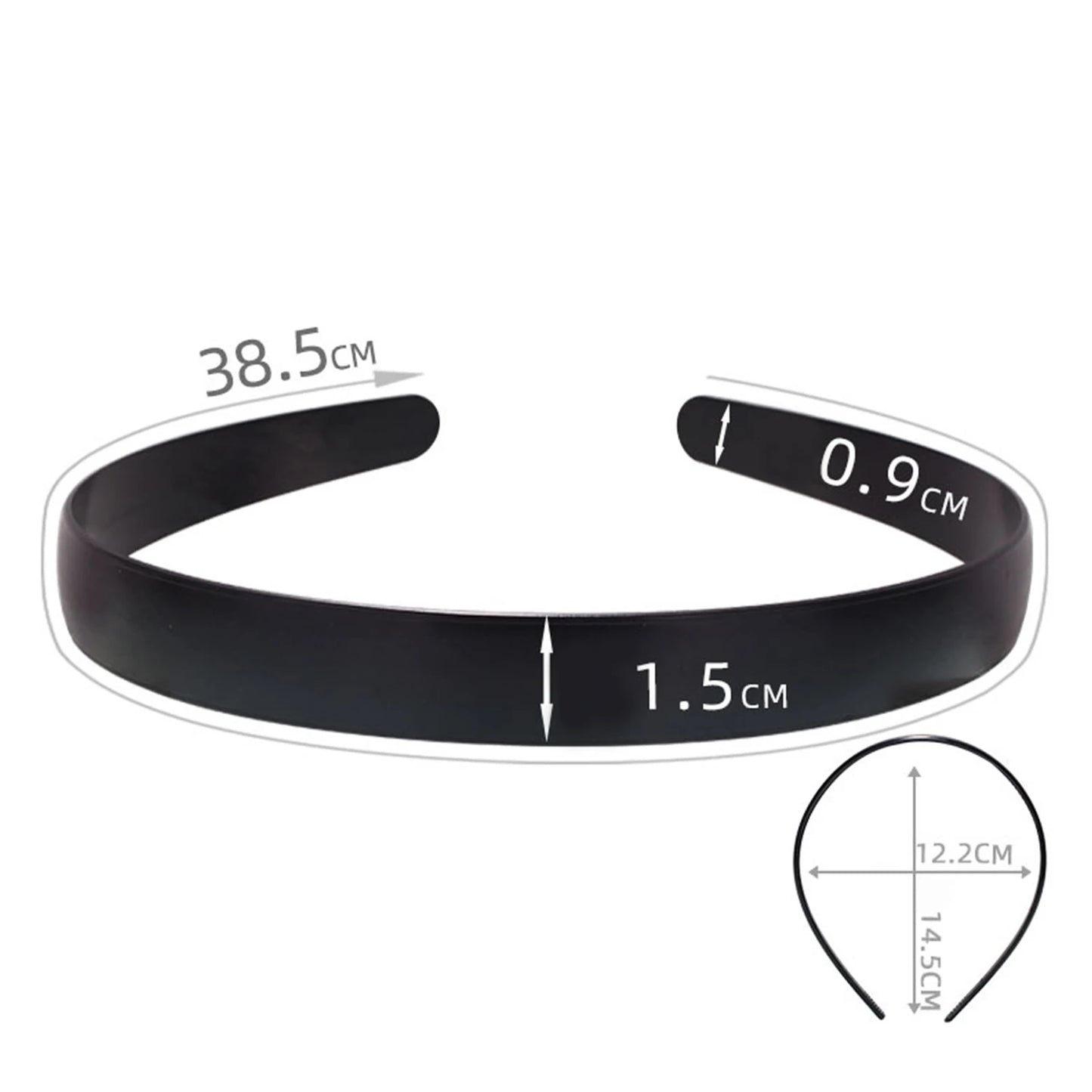 Unisex Metall Vågigt Fjäderhårband Svart Halkfri Utomhussporter Pannband För Kvinnor Män Enkelt Hårband Ansiktstvätt Huvudbonad