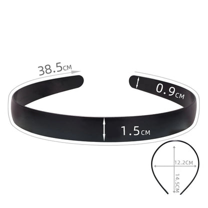 Unisex Metall Vågigt Fjäderhårband Svart Halkfri Utomhussporter Pannband För Kvinnor Män Enkelt Hårband Ansiktstvätt Huvudbonad