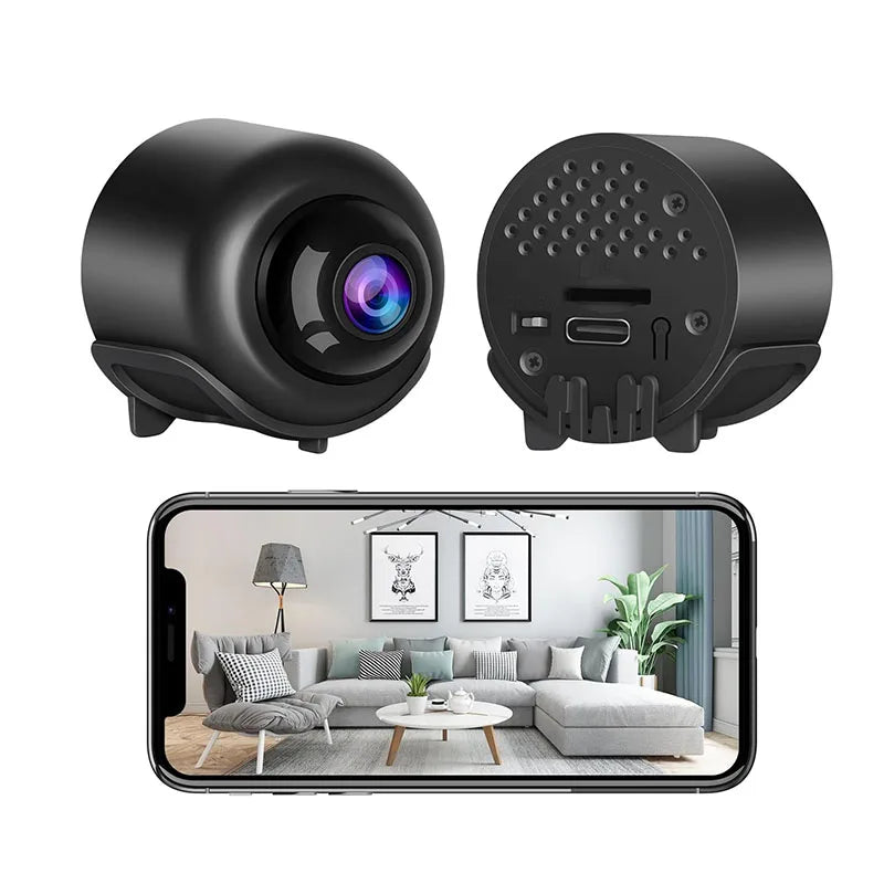 1080P HD Mini WiFi-kamera Inomhussäkerhet Säkerhetsövervakning Babymonitor Nattseende Videokamera IP-kamera Ljudvideoinspelare