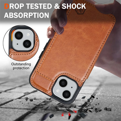 Plånbok med RFID-blockerande lager, skyddande stöldskyddande magnetiskt läderfodral för iPhone Air 17 Pro Max 16e 15 Plus 14 13 12 11 korthållare