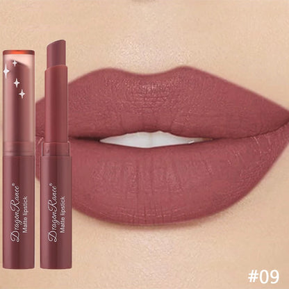 Nude Matte Läppstift Vattentäta Nude Rosa Läppstift Bleknar Inte Sexiga Röda Sammets Läppstift för Kvinnor Makeup Hållbar Läppkosmetika