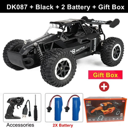 Oike RC-bil 1:16 modell med LED-lampor radio terrängstyrd klätterbil utomhusbilar driftrace leksaker pojkar presenter