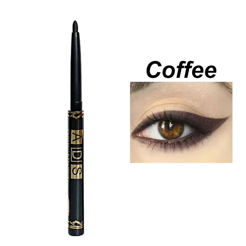 1/5/12 st långvariga svarta eyelinerpennor multifunktionell ögonskuggspenna rökig ögonmakeup ögonbryn eyelinerpenna sminkverktyg