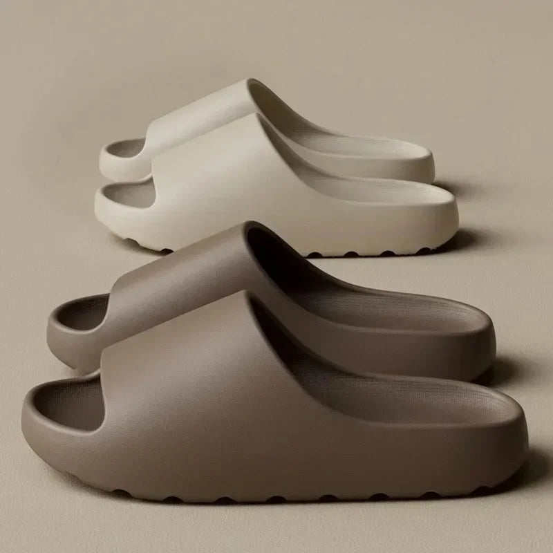 Kokosnötsandaler Moln Tjocksulade Sandaler Sommarmode Mjuk Botten Strand Herrtofflor Damsandaler EVA Slides