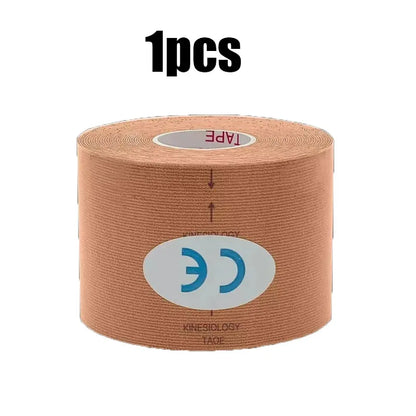 1/6 st tejper Kinesio Elastiskt Bandage Knäskydd Tejper Kinesiologi Stödkuddar Sport Självhäftande Venda Kinesiotejp Bandage