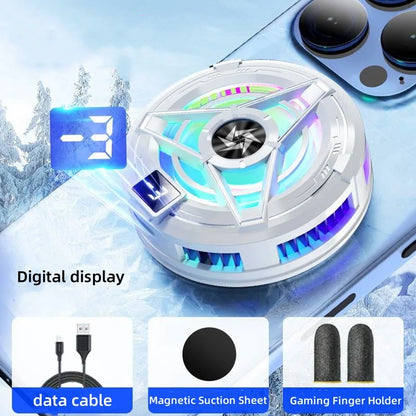 Ny SL17 magnetisk displaytelefonkylare med bakklämma 2-i-1 spelkylare halvledarsnabb telefonkylfläkt för iOS Android-telefon