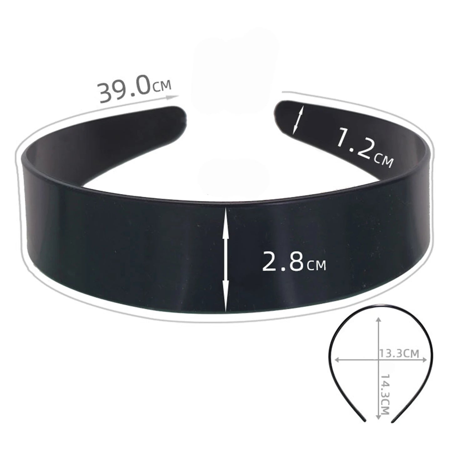 Unisex Metall Vågigt Fjäderhårband Svart Halkfri Utomhussporter Pannband För Kvinnor Män Enkelt Hårband Ansiktstvätt Huvudbonad