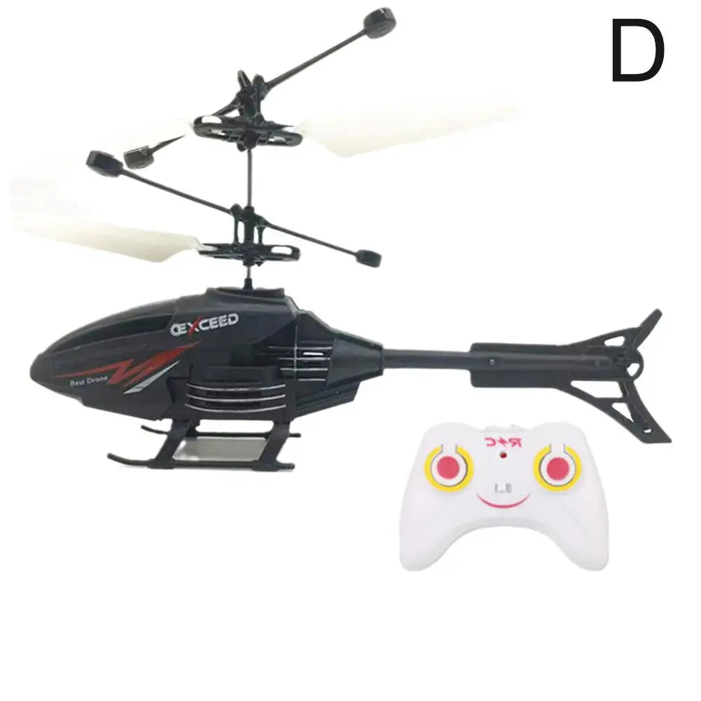 Fjärrstyrd helikopter 2-kanals RC-helikopterleksaker för barn Flygleksaker Infraröd induktionsupphängningsflygplan Laddningspresenter