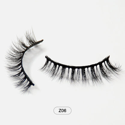 Makeup Minkfransar Fluffiga Mjuka Hela Lösögonfransar Naturliga Lösögonfransar Wispy Lash Extension