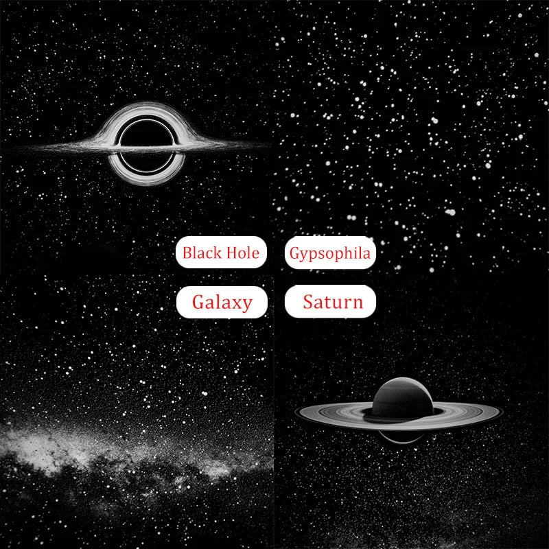 Mini USB-stjärnhimmelsprojektor med atmosfär vidvinkeldisplay för taket stjärnhimmel för spelrumsbelysning rumsdekoration väggpresent