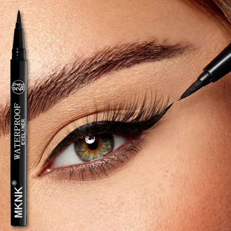 1/5/20 st. Varaktig Vattentät Flytande Eyeliner Icke-blekande Slät Snabbtorkande Eyelinerpenna Inget Bläckläckage Svart Eyeliner Makeup
