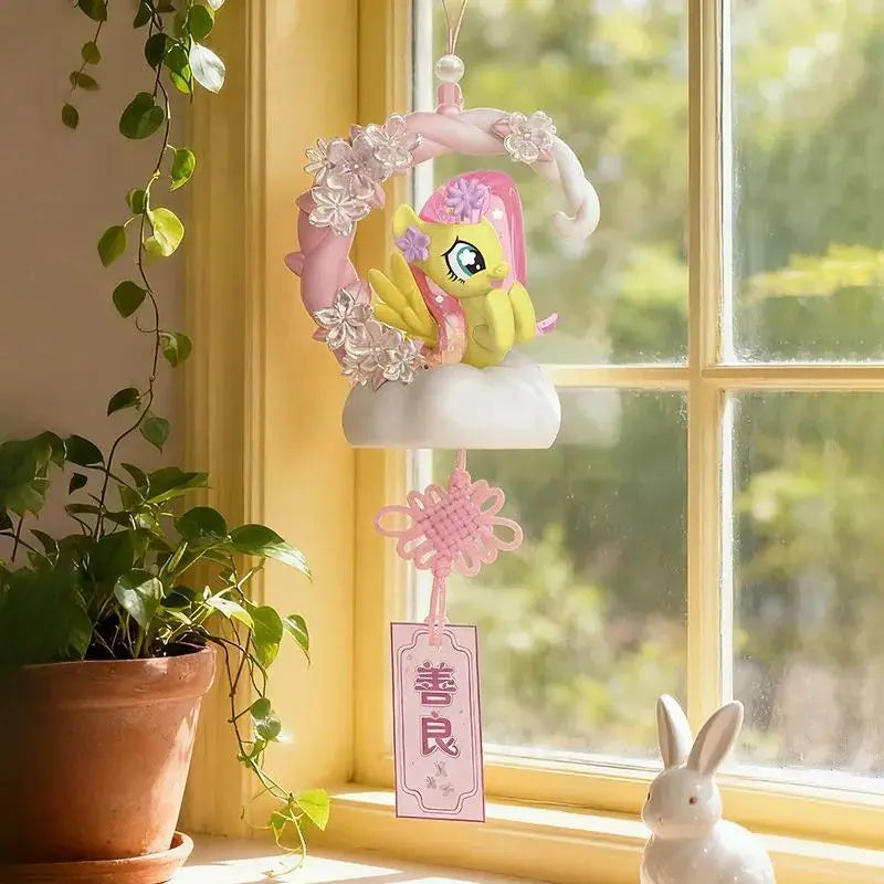 My Little Pony Capsule Toys Blomspråk Önskehänge Applejack Pinkie Pie Twilight Sparkle Fluttershy Blind Box Leksaker Äkta