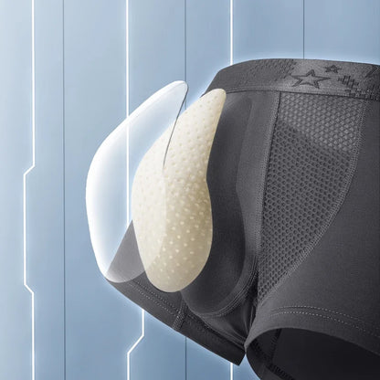 3-delade boxershorts för fitness, stretchigt och andningsbart tyg, fullt stöd för svettningar och stretchrörelser.