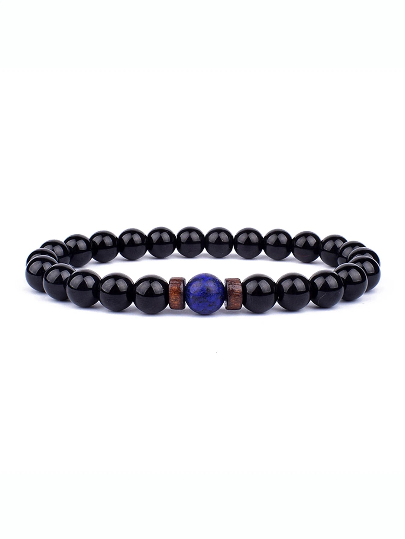 8mm lavaarmband för män vulkaniska stenar träpärlor armband tibetansk buddha handledskedja kvinnor män smycken gåva nya armband