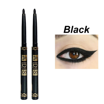 1/5/12 st långvariga svarta eyelinerpennor multifunktionell ögonskuggspenna rökig ögonmakeup ögonbryn eyelinerpenna sminkverktyg