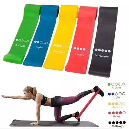 1-10 st bärbar träningsutrustning, gummiband, yogagym, elastisk tandköttsstyrka, pilates, Crossfit träning för kvinnor