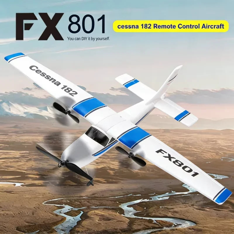 FX801 RC-flygplan EPP-skum 2.4G 2CH RTF Fjärrstyrt vingspann Flygplan med fast vingspann Flygplan Leksaker Presenter för barn