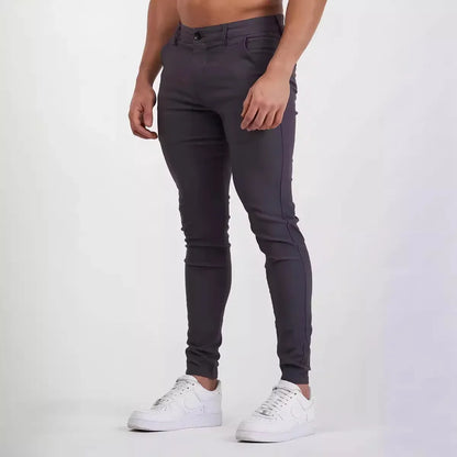 Vår Sommar 2024 Casualbyxor Vårnya Herr Utomhusbyxor Slim Fit Raka Byxor Träningsbyxor för Herr