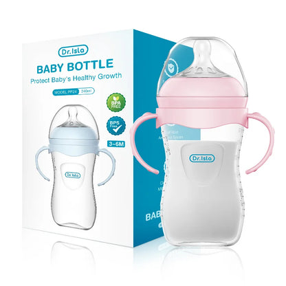 Nappflaska 150/240/330 ml Nyfödd PP-flaskor Anti-kvävning Anti-gaser Mjölknäppningsflaskor Spädbarn BPA-fri