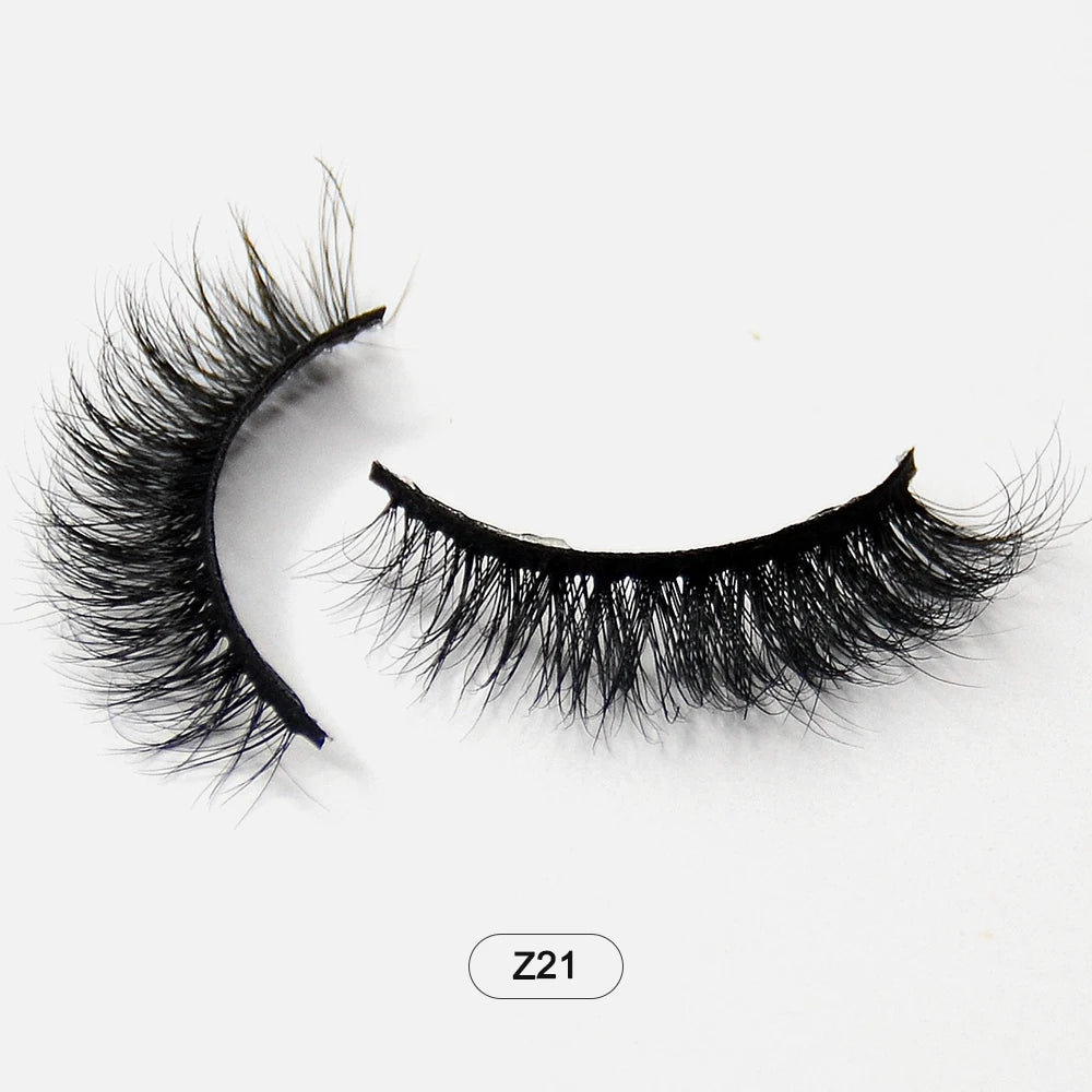 Makeup Minkfransar Fluffiga Mjuka Hela Lösögonfransar Naturliga Lösögonfransar Wispy Lash Extension
