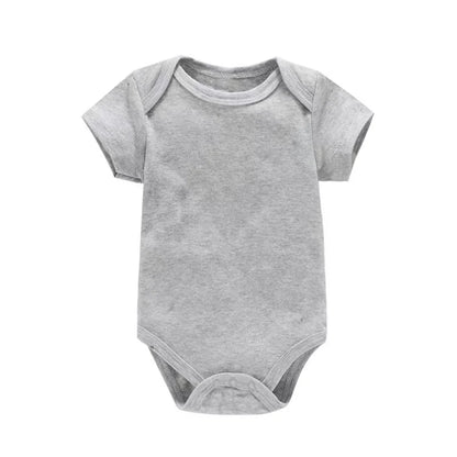 Babykläder Mode Baby Body Sommarkläder Enfärgad Romper Mjuk Avslappnad Jumpsuit för Nyfödda Kläder