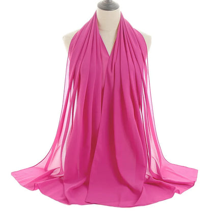 Ramadan Islamisk Instant Bubble Chiffong Sjal Halsduk Dam Huvudbonad Kvinnor Hijabs Halsdukar Bufandas Muslimsk Slöja Hijab Snood 180*70cm