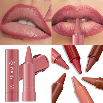 Twist Up Lip Liner Läppstiftpenna Multifunktionell Puder Rouge Sammetsmatt Vattentät Läppkontur Non-stick Kopp Lip Rouge Makeup