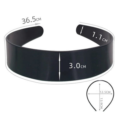 Unisex Metall Vågigt Fjäderhårband Svart Halkfri Utomhussporter Pannband För Kvinnor Män Enkelt Hårband Ansiktstvätt Huvudbonad