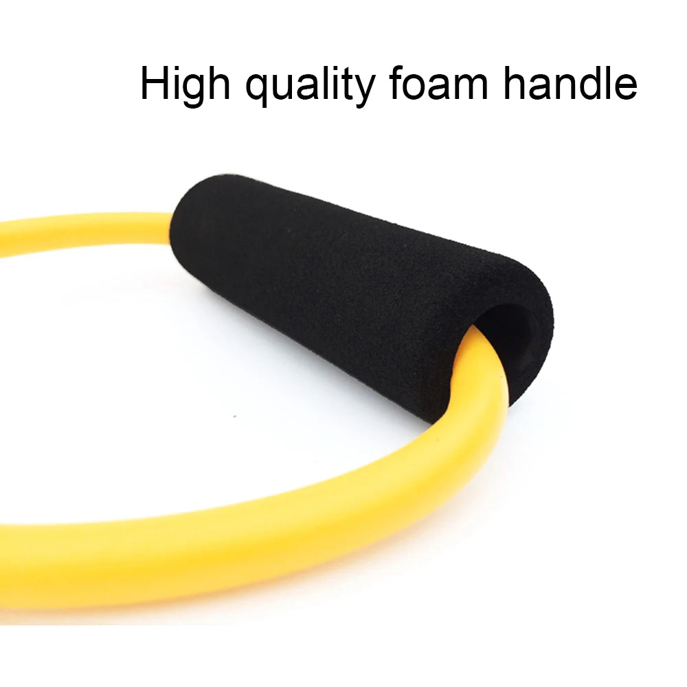 Yogamotståndsband Elastiskt band Sportövningsavdragare 8-formad bröstexpander för kroppsbyggande hemmagym fitnessutrustning