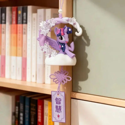 My Little Pony Capsule Toys Blomspråk Önskehänge Applejack Pinkie Pie Twilight Sparkle Fluttershy Blind Box Leksaker Äkta