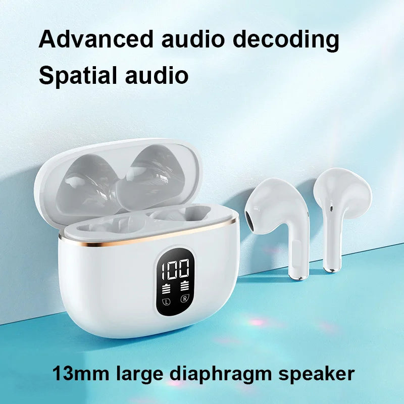 Nyaste Bluetooth-hörlurar Pro4-Plus trådlösa hörlurar HiFi-musik stereoheadset A87 Pods öronsnäckor TWS för Xiaomi iPhone Airpad