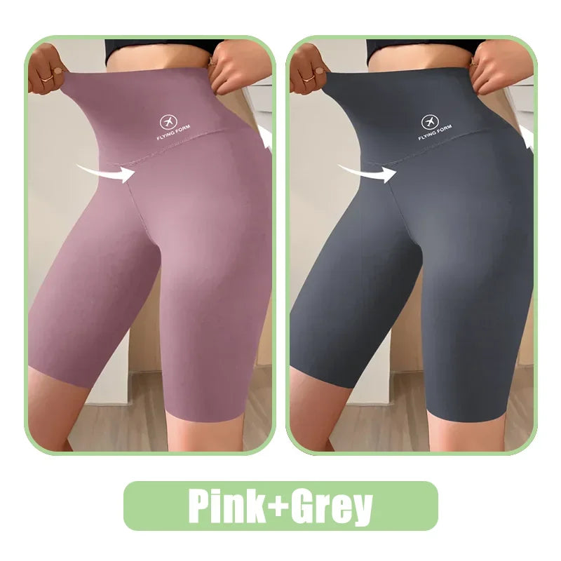 M-XL Damshorts Sport Shorts För Damer Nya Cykling Jogging Fitness Hög Midja Push Up Gymshorts Leggings Yogakläder