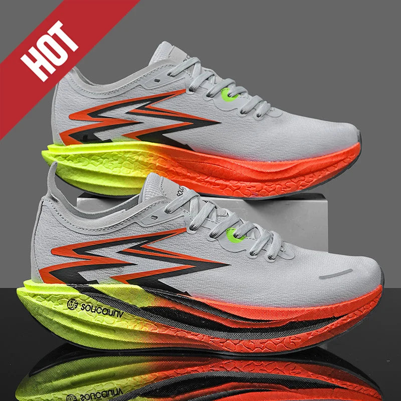 NYA Löparskor Carbon Board Marathon Herr Sport Andningsbara Lättvikt Dam Bekväma Atletiska Halkfria Sneakers Casual