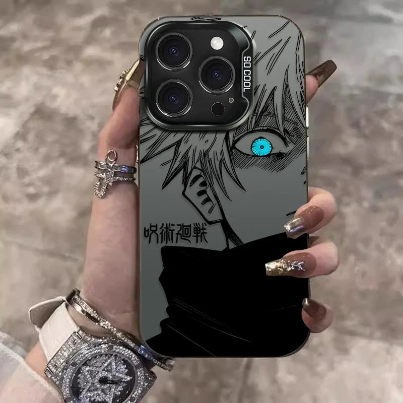 Toji Satoru Gojo Coolt Hårt Mobilskal till iPhone 17 16 15 14 13 12 11 Pro Max Plus 17 Air 16E X XR XS Max Stötsäkert Baksida