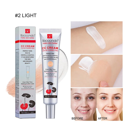 Återfuktande Korrigerande CC-kräm Vattentät Anti-svett Makeup Före Concealer Varaktig Kvinnors Makeup Skydda Huden Erborian Make
