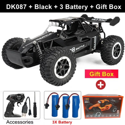 Oike RC-bil 1:16 modell med LED-lampor radio terrängstyrd klätterbil utomhusbilar driftrace leksaker pojkar presenter