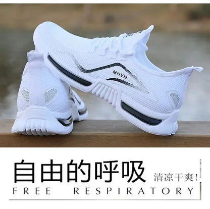 Herrskor Slip-on Mode Sneakers Herr Sport Löparskor Andningsbara Gym Träning Promenad Tennisskor Halkfria Träningsskor Platta Skor